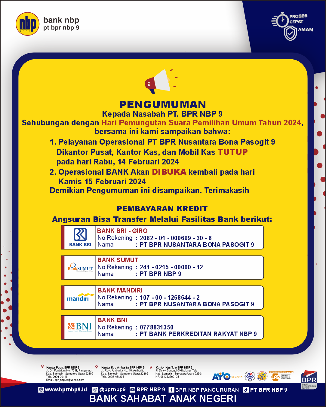 PENGUMUMAN