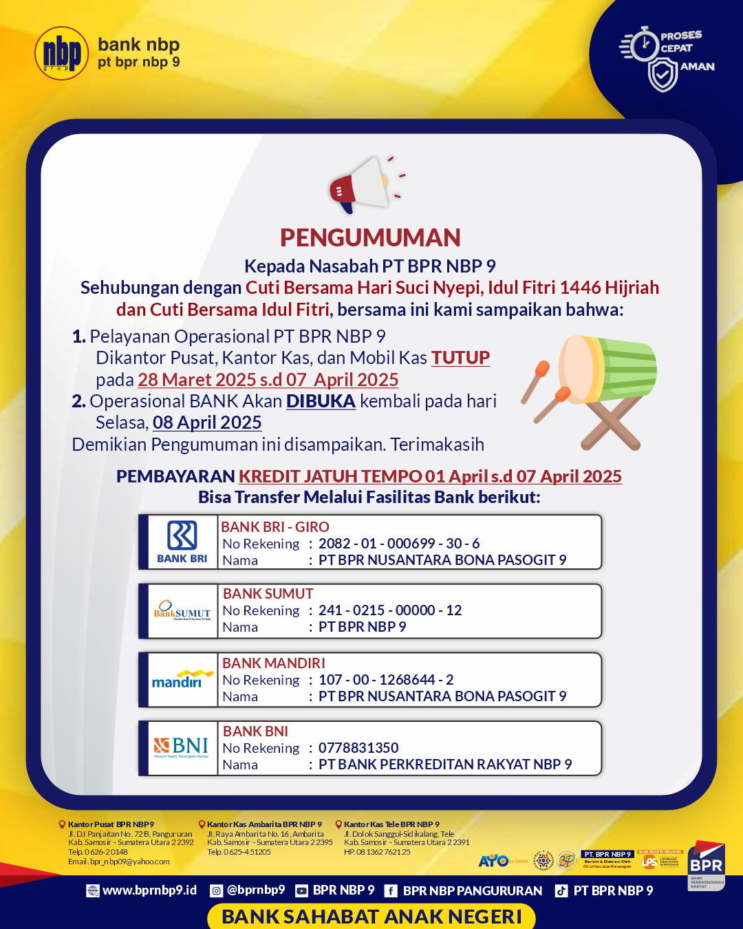 PENGUMUMAN PENGUMUMAN