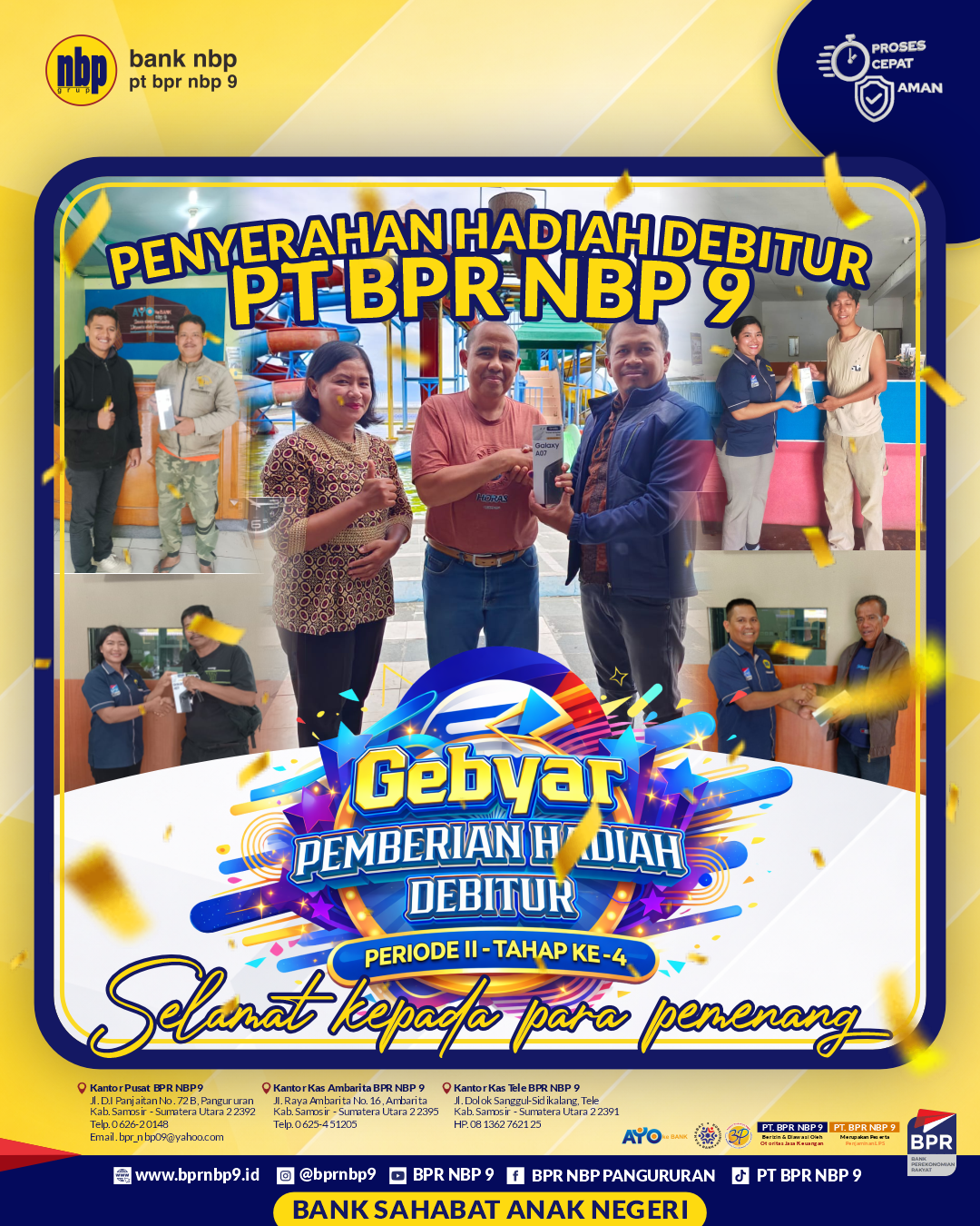 PENYERAHAN HADIAH DEBITUR PERIODE II - TAHAP KE 4