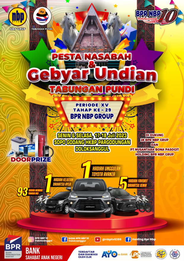 Pesta Nasabah & GEBYAR UNDIAN Tabungan Pundi